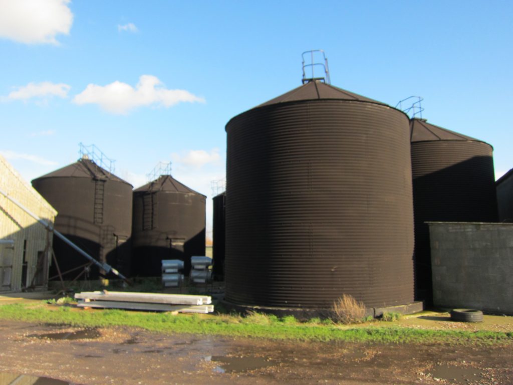 Disused grain silos